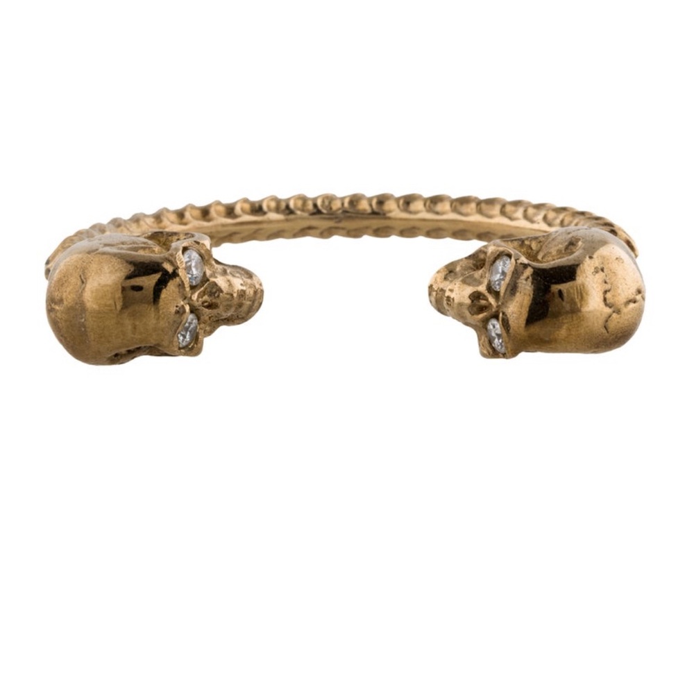 Jennifer Fisher Large Double Skull Vertebrae cuff bracelet